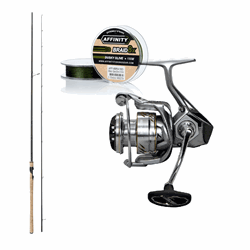 Fiskesæt - Westin W2 9,0 fod 7/30 gr & Okuma ZYROS 3000 + Fletline